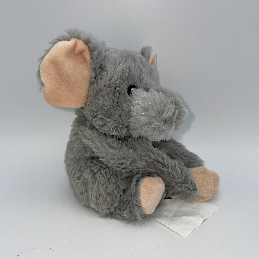 Cozy Hugs Microwavable Heat Freeze 8" Gray Elephant Plush Lavender Aromatherapy